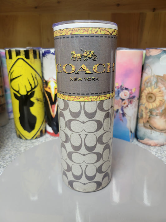 Fancy Carriage Purse Tumbler
