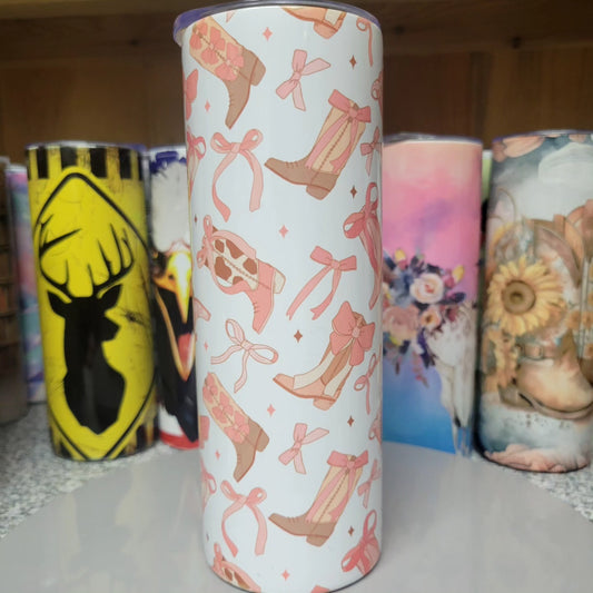 Bows and Boots Tumbler