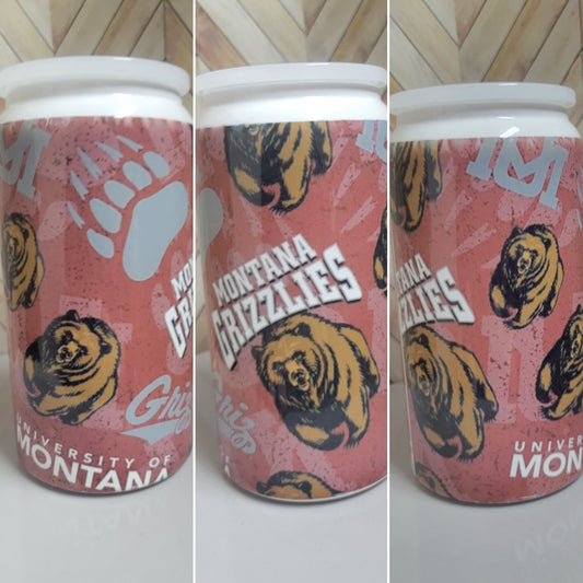 Montana Grizzlies Stainless Steel Can tumbler